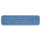 Rubbermaid Commercial 18" Microfiber Wet Pad - Blue - 12 Pack-Hhygen 18  microfiber wet pad blue