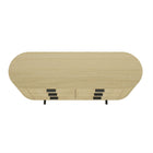 Manhattan Comfort Olivia 71.3" Modern Double Dresser - Natural Oak/Black-20.7" L x 71.3" W x 30.1" H