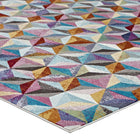 Modway Arisa Geometric Hexagon Mosaic Area Rug - 5 ft W x 8 ft L - Multicolored-Stain Resistant / Easy To Clean