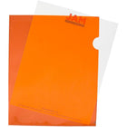 JAM Paper Plastic Sleeves - 9" x 12" - Orange - 12 Pack-Plastic Sleeves are great for holding, protecting, and organizing important documents, job tickets & orders, invoices and more!