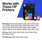 HP 61XL/61 C0PA6AN  Ink Cartridge Combo - Standard Yield - Black/Tri-Color - 2 Pack-High‑yield performance for fewer replacements