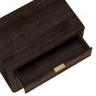 Manhattan Comfort Evelyn 32" Modern 3-Drawer Nightstand - Brown-Raised Platform Mop Base Design Allows for Easy Cleaning