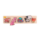 Bigjigs Toys Chunky Lift & Match Farm Puzzle-Mixing and matching round pieces boosts creativity and imagination