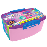 Danawares Dreamworks Gabby's Dollhouse Lunch Box with Tray - 1100 ml-1100ml Capacity: Spacious enough to hold a variety of food items, snacks, and treats, ensuring your child stays fueled throughout the day