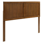 Modway Robbie Wood Queen Headboard - Walnut-Queen Wood Headboard
