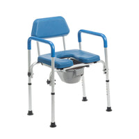 Journey SoftSecure 3-in-1 Commode Chair with Microban-3 in 1 design functions as bedside commode raised toilet seat and toilet safety frame