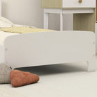Qaba Bed Frame for Kids - White-Colour: White

