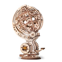 EWA Eco-Wood-Art Kinetic Globe 3D Wooden STEM Construction Kit - Set of 205-Eco-friendly 3D STEM model to assemble and customize at school or home