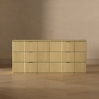 Manhattan Comfort Clive 72" Mid-Century Modern 6-Drawer Double Dresser - Natural Oak-Home Assembly Required (All Hardware Included)