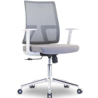 MotionGrey AeroMesh Ergonomic Office Chair - Mesh Back Support with Adjustable Armrests - White-Comfort Reimagined - MotionGrey's office chair is designed with your comfort as a priority. Every piece has been carefully placed to ensure the best experiences while using our chair. We aim to redefine what comfort means to you! 