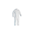 Kimberly-Clark Coverall, Kleenguard A20White Front Zip, Large, 12 Pack (49003)-Material: SMS
