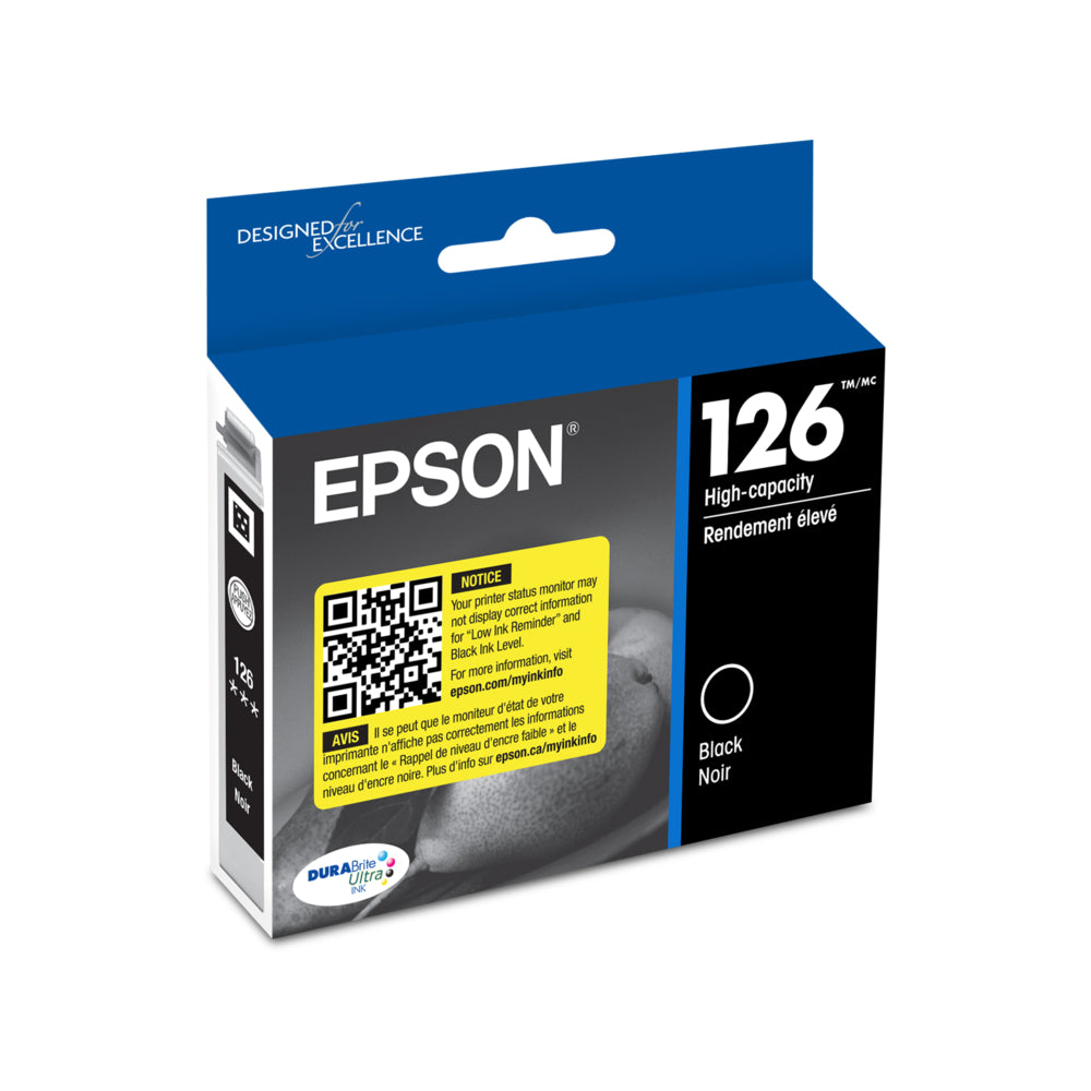 Epson T126 Ink Cartridge - Standard Capacity - Black | staples.ca