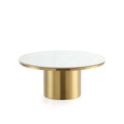 Manhattan Comfort Glenn 31.49" Modern Glam Coffee Table - Gold-Mix and Match with Manhattan Comfort End Tables