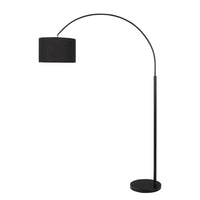 Monarch Specialties 9641 81"H Floor Lamp - Black Metal/Black Shade-This 81"H arc floor lamp features a sleek black metal finish paired with a black shade, effortlessly complementing living rooms, bedrooms, or office spaces with a refined, modern elegance