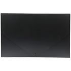 JAM Paper Plastic Portfolio with Snap Closure Large - 11 x 17 x 3/4 - Black-Black Plastic Portfolio with Snap Closure