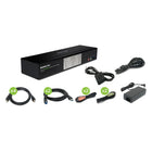 IOGEAR 2-Port 4K Dual View DisplayPort Matrix KVM Switch-Dual View Console controls two computers and additional two USB 3.0 peripherals