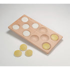 Yellow Door 10-Frame Domino Tray-Divided into two identical halves, the familiar dice layout for 5 helps them subitize and develop early counting and number bonds skills in a fun, tactile and highly visual way.