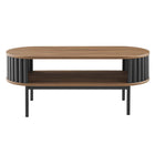 Modway Fortitude Wood Coffee Table - Walnut Black-6