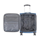 Samsonite ZoomR 360 Spinner Carry-On Luggage - 21.5" - Blue-Dual Spinner wheels make it easy to navigate narrow airplane aisles as well as over a variety of surfaces