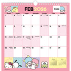 DateWorks 2026 16-Month Spiral Wall Calendar - 12" x 12" - Hello Kitty - English-Organizational/Family