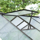 Outsunny 6' x 10' x 6.4' Polycarbonate Greenhouse- An opening rooftop vent ensures excellent ventilation for your unit  
 
