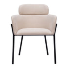Zuo Bremor Dining Chair - Beige - Set of 2-Comfy and durable polyester fabric