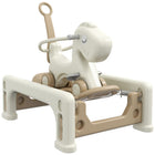 Qaba Toddlers 5-in-1 Rocking Horse with Balance Board-5-in-1 design transforms into various playtime options 