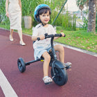 Qaba Kids Sturdy Tricycle - Black-Adjustable seat(2 levels) to accompany your kids for years of use 