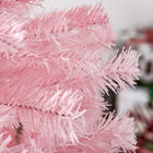 HOMCOM 6' Artificial Christmas Tree - Pink-Branches are flame retardant, to ensure secured
