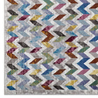 Modway Gemma Chevron Mosaic Area Rug - 4 ft W x 6 ft L - Multicolored-100% Polypropylene