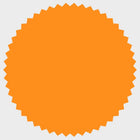JAM Paper Standard Label Rolls - Burst - 1.875" Seal - Neon Orange - 125 Labels/Roll-Size: Burst ( 1.875 Inches ) | Printer friendly labels are easy to create and customize.