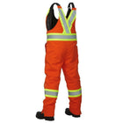 Forcefield Hi-Vis Cotton Canvas Duck Overall - Orange - X-Large-LLDOR34L Lined for warmth with quilted poly-fleece with 6.5oz polyester insulation