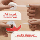 Staples Double-Sided Tape with Dispenser - 1/2" W x 13.8 yds L - 3 Pack-Clear finish blends seamlessly with surfaces