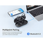 EMEET AirFlow Wireless Bluetooth Open-Ear Headphones with Noise Canceling Mic-UV-light sterilization in the charging case