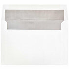 JAM Paper A9 Foil Lined Invitation Envelopes - 5.75" x 8.75" - White with Silver Foil - 50 Pack -Colour: White with Silver Foil Lined, Foil gives envelope natural looking shine