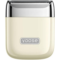 Yoose Nano Rotary Portable Electric Shaver - White-Compact and portable design: Pocket-sized and lightweight, it fits effortlessly into your purse or travel bag for smooth skin on the go