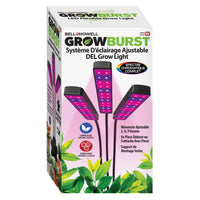 Bell+Howell Growburst Indoor Plant Growing Lamp-Three light modes: blue, red, and full spectrum uv for indoor growing blue supports foliage, red supports flowering, from sprout to bloom