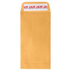 Jam Paper #7 Coin Business Recycled Envelopes with Peel and Seal Closure - 3 1/2" H x 6 1/2" W - Brown Kraft Manila - 100 Pack-Color: Brown Kraft Manila