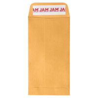 Jam Paper #7 Coin Business Recycled Envelopes with Peel and Seal Closure - 3 1/2" H x 6 1/2" W - Brown Kraft Manila - 100 Pack-Color: Brown Kraft Manila