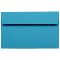 JAM Paper A10 Coloured Invitation Envelopes - 6 x 9.5 - Blue Recycled - 50 Pack-These envelopes are perfect to use for sending invitations, greeting cards, RSVP's, thank you cards, gifts for birthdays, graduations, holidays and more