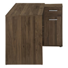 Monarch Specialties 7348 46" Computer Desk - Dark Walnut/Storage Cabinet-8