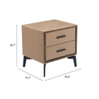Zuo Montana Side Table - Brown-3 year limited warranty