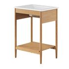 Modway Zaire 24" Bathroom Vanity - Natural/White-Wood Grain Veneer