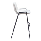 Zuo Desi Barstool - White - Set of 2-3 year limited warranty