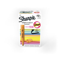 Sharpie Chisel Tip Tank-Style Highlighters - Orange - 12 Pack-SMEAR GUARD ink—specially formulated to resist smearing
