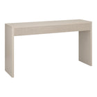 Hudson&Canal Lawrence 55"W Console Table - Alder White-A modern contemporary design for your entryway, living room, den, and more