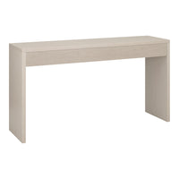 Hudson&Canal Lawrence 55"W Console Table - Alder White-A modern contemporary design for your entryway, living room, den, and more