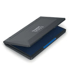 Trodat 9053 Felt Stamp Pads - 3 1/2" x 6 3/8" - Blue-Can be used on most paper