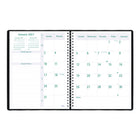 Blueline 2027 Timanager 13-Month 7-Day Weekly/Monthly Planner - 11" x 8-1/2" - Black-Each spread has boxes for daily priorities, phone calls, correspondence and personal notes