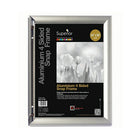 SECO Snap Poster Frame Case - 24 x 36 Inches - Silver-Quick snap spring hinged front load frame makes it quick and easy to switch posters and pictures